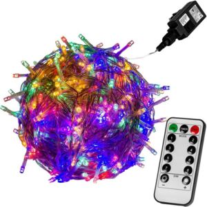 Vánoční LED osvětlení - 20 m, 200 LED, barevné + ovladač - VOLTRONIC® M59731