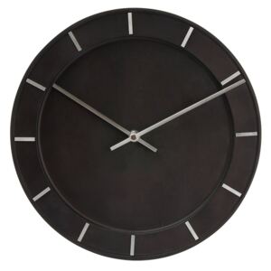 Nástěnné hodiny Pure Black wood 29cm - Karlsson