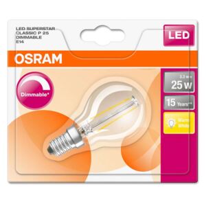 OSRAM LED žárovka E14 3,3W teplá bílá čirá