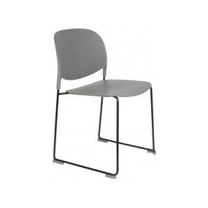 White Label Living Jídelní židle STACKS ZUIVER,plast šedý