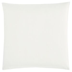Christian Fischbacher Povlečení na polštář Satin Uni Pearl White 65 x 65 cm s lemem, hotelový uzávěr / kapsa