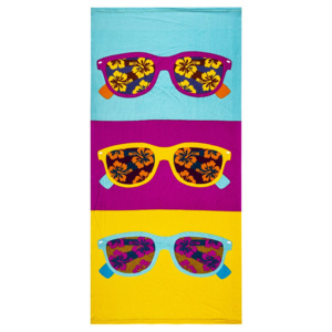 JAHU Plážová osuška Sluneční brýle, 70 x 150 cm