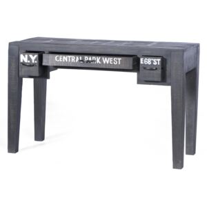 Písací stôl BRONX 120 cm - čierna