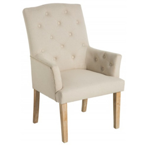 Židle ISLAND s područkou BEIGE Nábytek | Jídelní prostory | Jídelní židle