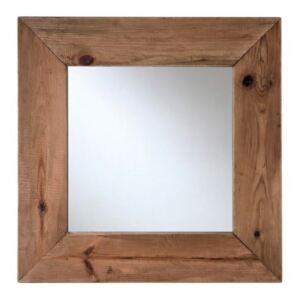 Loca Nera Čtvercové zrcadlo Idris v masivním dřevěném rámu