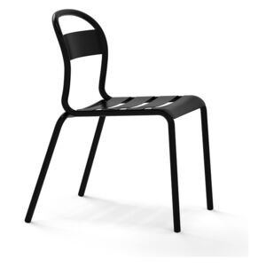 Itálie Moderní kovová židle Stecca Barva: Černá