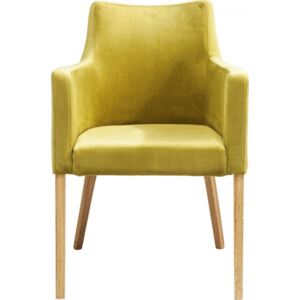 KARE DESIGN Židle s opěrkou Mode Velvet - zelená