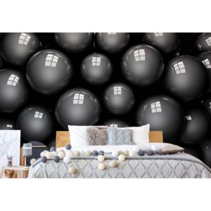 Fototapeta - 3D Grey Balls Vliesová tapeta - 206x275 cm