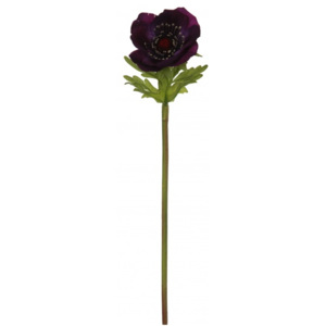 Animadecor Umělá květina - Sasanka temně fialová