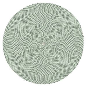 Zelený látkový koberec LaForma Rodhe ⌀ 150 cm