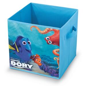 Modrý úložný box na hračky Domopak Finding Dory, délka 32 cm