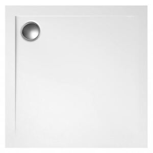 Akrylátová sprchová vanička k ustavení na podlahu - čtverec Geos 90x90x1,5x4,5 (90x90x4,5 cm) | Polimat Polimat 90 x 90 cm Geos
