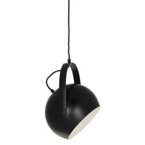 Černé matné kovové závěsné světlo Frandsen Ball Handle 19 cm