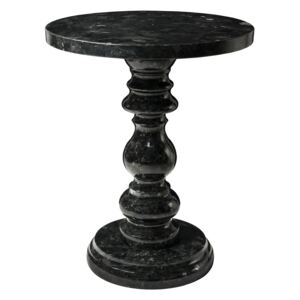 Černý kamenný odkládací stolek RGE Sackville 45 cm
