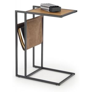 Příruční stolek COMPACT dub zlatý / černá