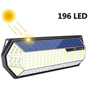 BEZDOTEKU LEDSolar 196 solární venkovní světlo svítidlo, 196 LED se senzorem, bezdrátové, 4W, studená barva