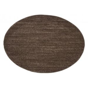 Kulatý koberec SARI T006A tmavě hnědý Rozměr: 100x100