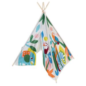 Rex London Dětské teepee s motivem divokých zvířat Wild Wonders