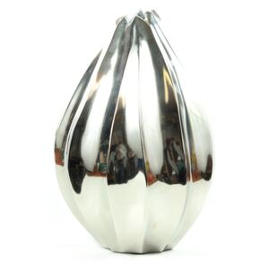 Váza Dôme Deco nikl materiál: nikl, barva / provedení: stříbrná, užití: interiérové, výška do:: 30, průměr: 20