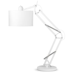 Stolní lampa Milano bílá barva velikost: M, barva stínidla: ivory (I)
