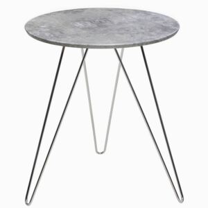 Odkládací stolek Hamilton, šedý beton