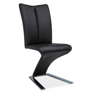 Jídelní židle s čalouněním v černé barvě KN664