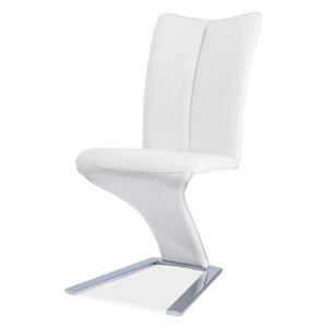 Jídelní židle s čalouněním v bílé barvě KN664