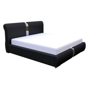 Čalouněná postel Kilo, Rozměr postele: 160x200, Barva:: ekokůže Soft 011 (černá)