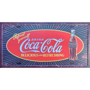 Cedule Coca Cola Drink 30,5cm x 15,5cm Plechová cedule