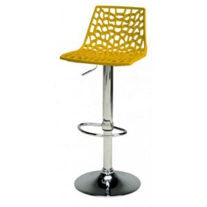 Barová výškově stavitelná židle Stima SPIDER bar – sedák plast, více barev Giallo