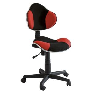 Kancelářská otáčecí židle v černé a červené barvě KN045
