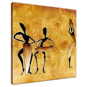 Obraz na plátně Africký tanec 30x30cm 2112A_1AI