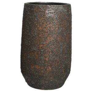 Kaemingk Váza keramická, 2 assort, 19x30cm, hnědá, ručně vyrobená
