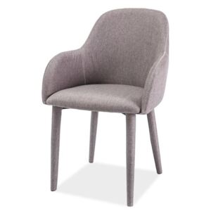 Jídelní čalouněná židle v šedé barvě KN678