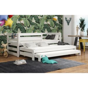 Dětská postel s přistýlkou 80x180 ZORKA - bílá