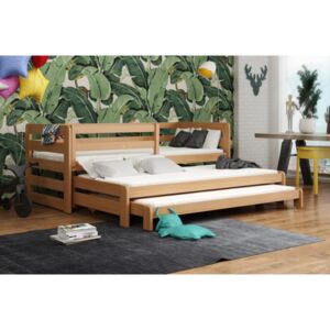 Dětská postel s přistýlkou 80x180 ZORKA - buk