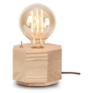 Stolní lampa Kobe šestiúhelník dřevěný