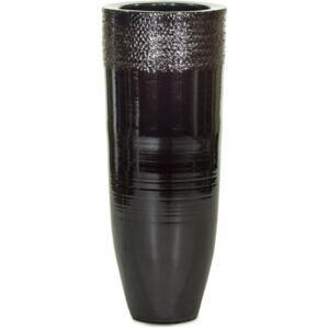 Glaze květináč Platin Black rozměry: 32 cm průměr x 82 cm výška