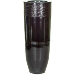 Glaze květináč Platin Black rozměry: 40 cm průměr x 101 cm výška
