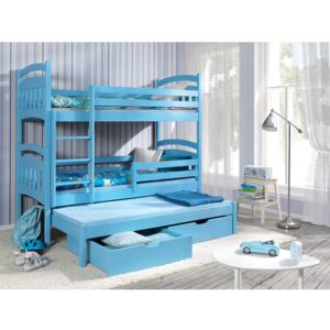Pátrova postel Mumbai 80, Matrace: ne, Barva: modrá + modrá