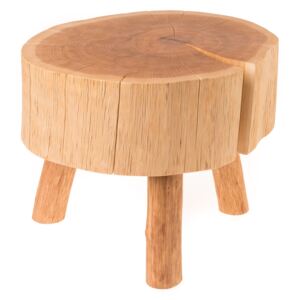 Dubová stolička velikost: Ø 40cm, výška 35cm