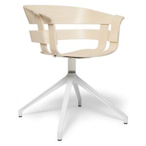 Otočná židle Wick bílá / jasan přírodní