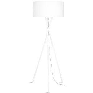 Stojací lampa Hampton bílá + různé barvy stínidel velikost: stínidlo 6030, barva stínidla: ivory (I)