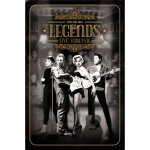 Nostalgic Art Plechová cedule: Legends Live Forever - 30x20 cm