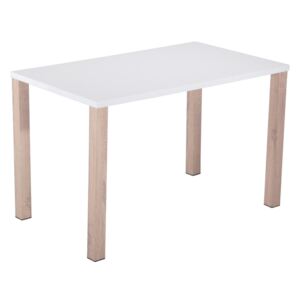 Lesklý jídelní stůl bílé barvy KN501