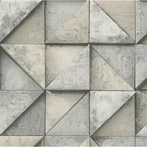 Vliesové tapety na zeď Daniel Hechter 4 30650-1, rozměr 10,05 m x 0,53 m, geometrický vzor 3D hnědý, A.S.Création