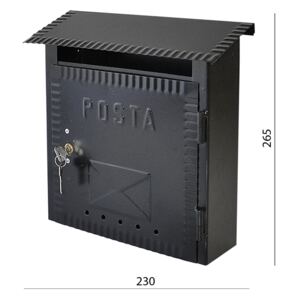 Poštovní schránka H 230 x L 270 x W 70 mm