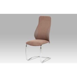 Jídelní židle látka barva coffee chrom HC-292 COF2