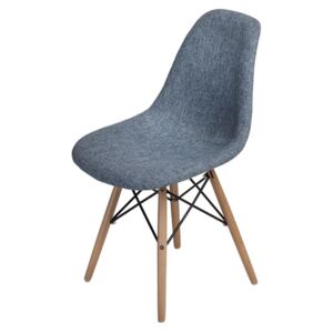 Jídelní židle P016W Duo inspirovaná DSW šedo-modrá