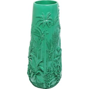 KARE DESIGN Váza Jungle 83cm - tyrkysová
